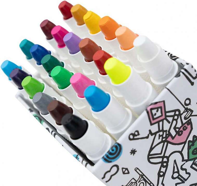 Набор мелков HIMI Silky Crayon 24 цвета 606x758