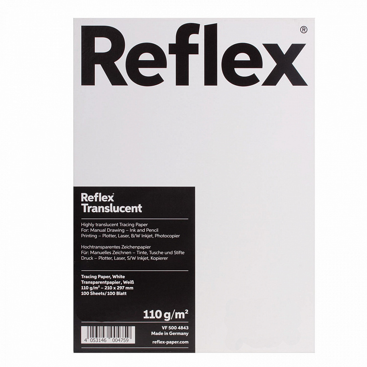 Калька Reflex 21х29,7 см 110 г, 1 л