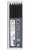 Набор стержней для цангового карандаша Cretacolor 6 шт 5,6 мм, уголь средний