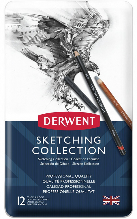 Набор графических материалов Derwent "Sketching Collection" 12 шт   606x758