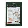 Набор специальный с карандашами Faber-castell "PITT MONOCHROME" 12 шт, в металле 2