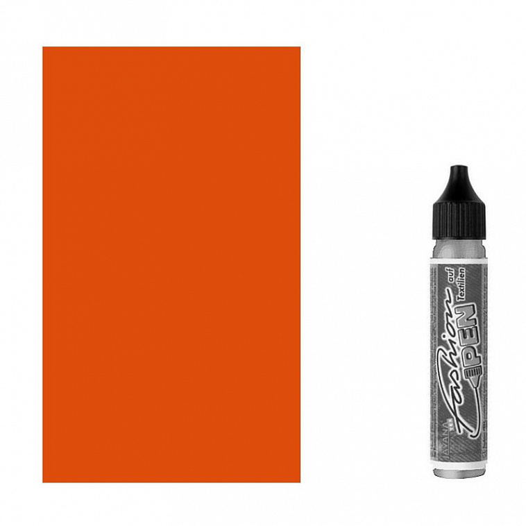 Краска по ткани "Fashion Pen" 25 мл оранжевая