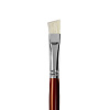 Кисть щетина №12 плоская скошенная Альбатрос "Студио" длинная ручка 