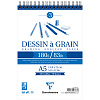 Блокнот для черчения Clairefontaine "Dessin a Grain" 14,8х21 см 30 л 180 г 1