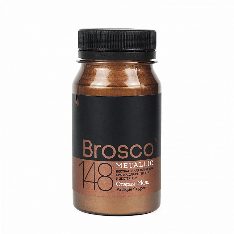 Краска декоративная Brosco 100 мл Старая медь 606x758