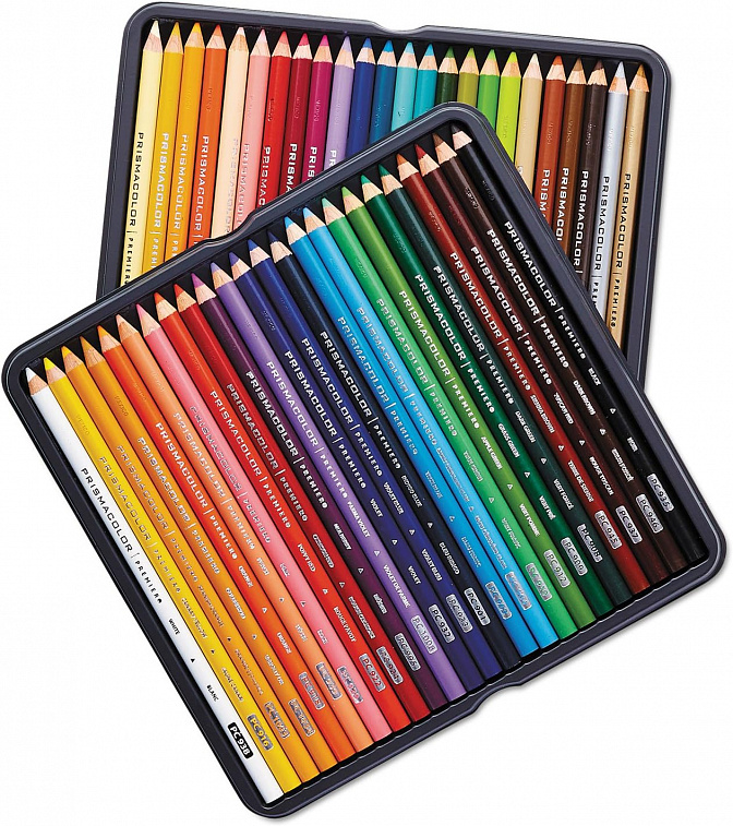 Набор карандашей цветные Prismacolor "Premier" 48 цветов, металлическая коробка