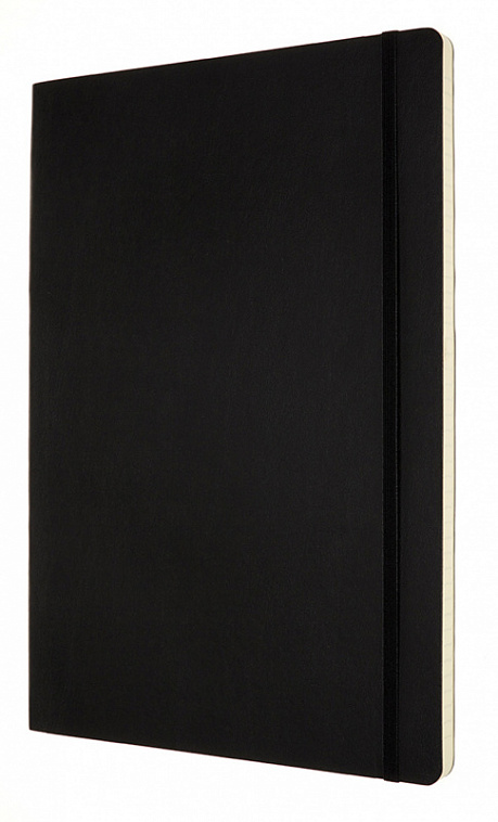 Записная книжка в линейку Moleskine "Classic Soft" 21х30 см 192 стр., обложка мягкая черная
