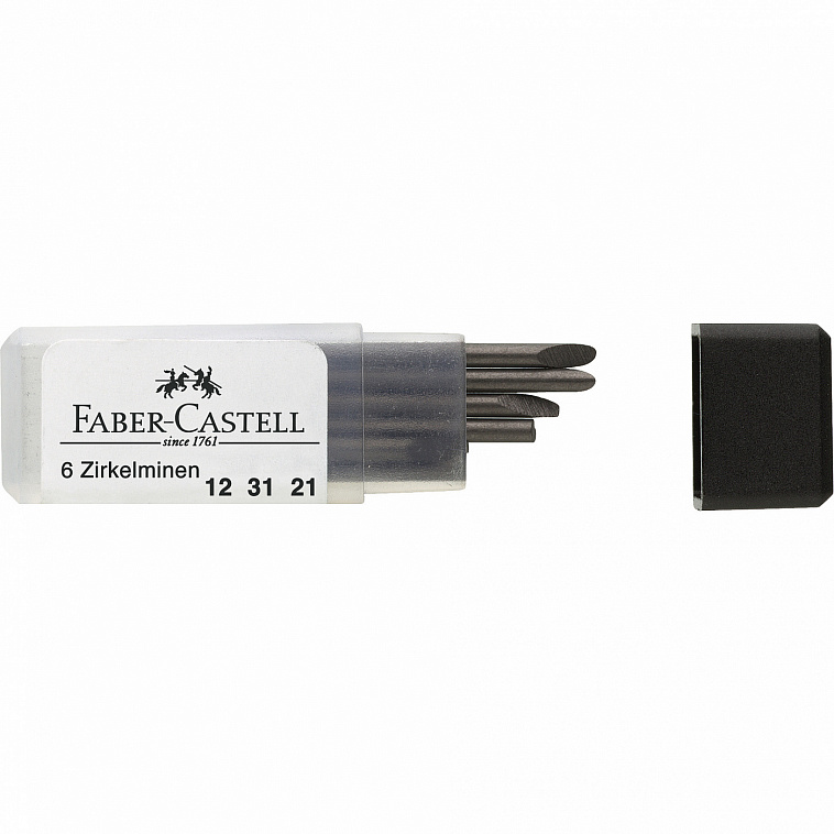 Набор грифелей для циркуля Faber-castell 6 шт 2 мм 