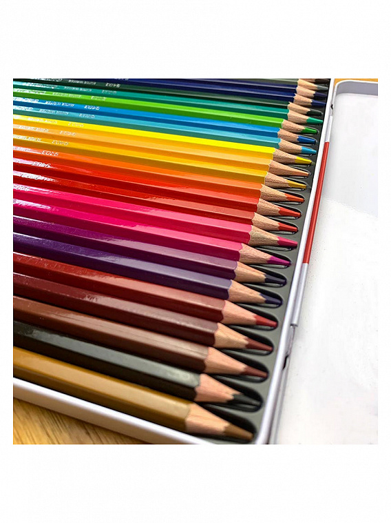 Набор карандашей цветных Acmeliae 24 цв, в металлическом футляре