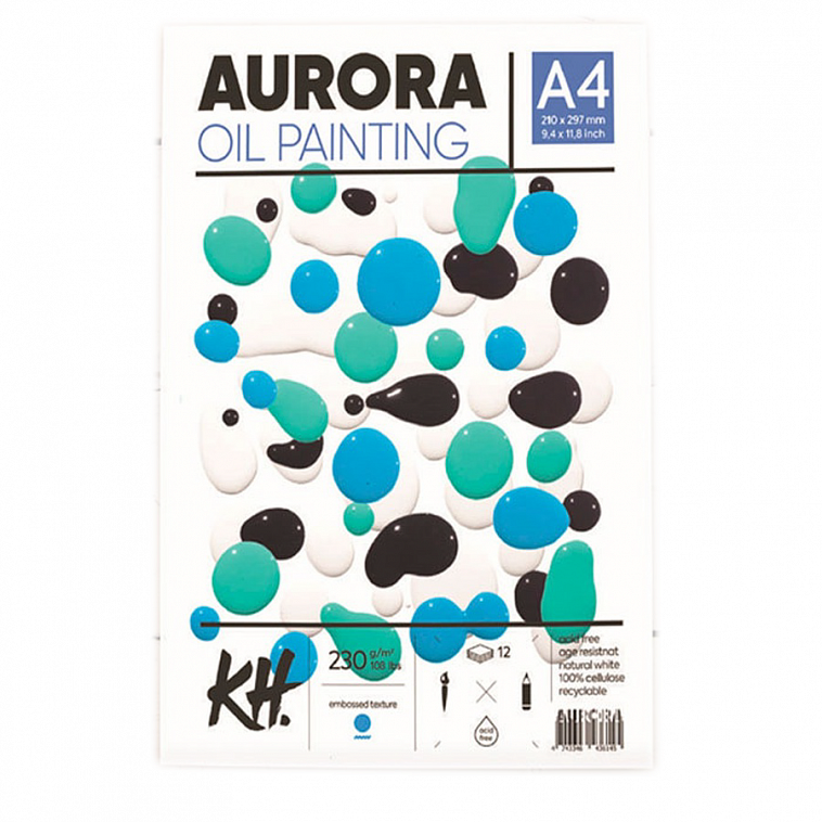 Альбом-склейка для масла Aurora А4 12 л 230 г