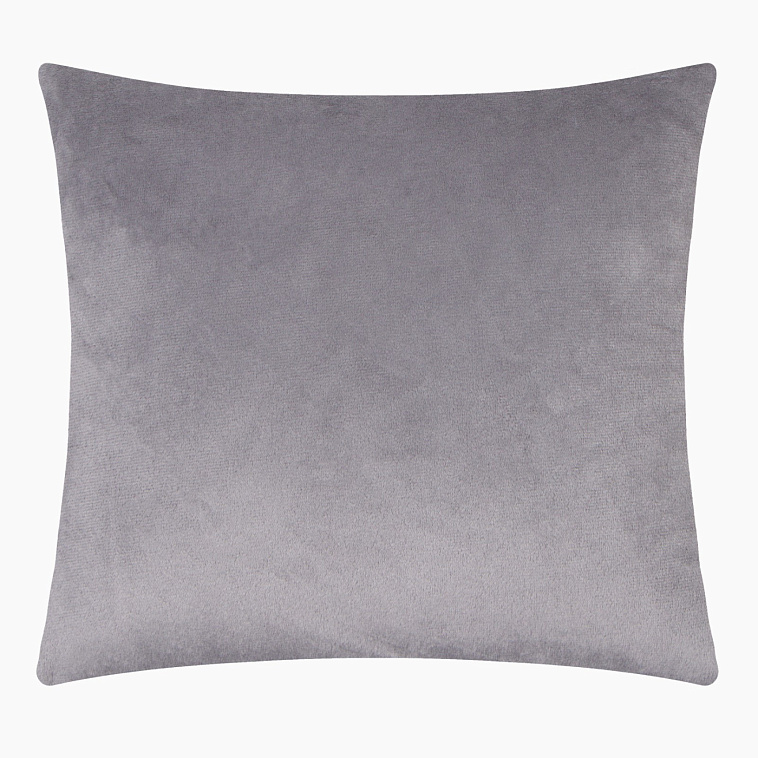 Подушка декоративная KK/home серый велюр, 30*30 см 606x758