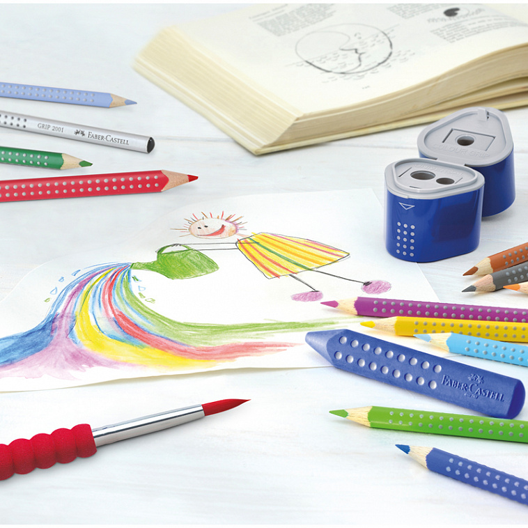 Набор цветных карандашей акварельных Faber-castell "Colour Grip" 24 цв в картоне