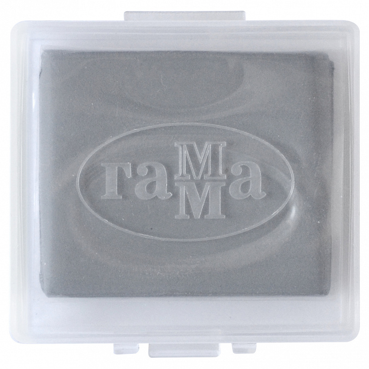 Ластик-клячка Гамма "Студия", 40*35*10 мм, серый, пластик. контейнер
