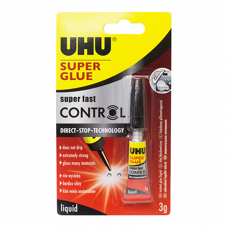 Клей универсальный UHU "Super glue control" 3 г 