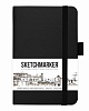 Блокнот для зарисовок Sketchmarker 9х14 см 80 л 140 г, твердая обложка Черный