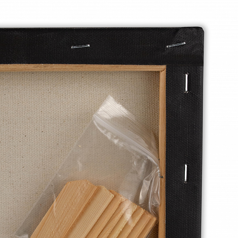 Холст на подрамнике Pinax 20х30 см 380 г, 100% хлопок, грунт черный 606x758