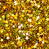 Блестки декоративные "Decola" звезды,  размер 4 мм, 20 г, золото майя радужное