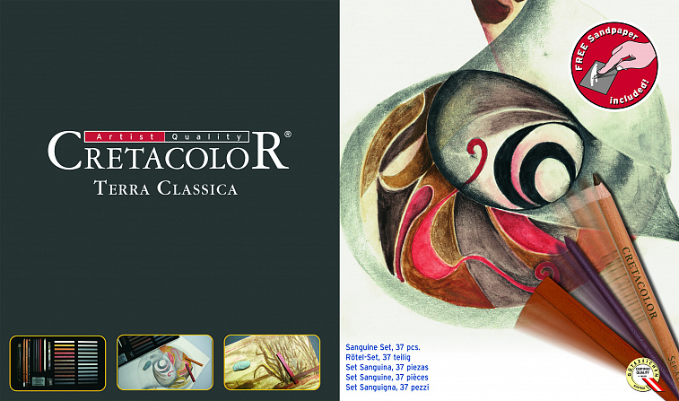 Набор для рисования Cretacolor "Terra Classica" 37 предметов 