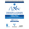 Блокнот для черчения Clairefontaine "Dessin a Grain" 14,8х21 см 30 л 180 г