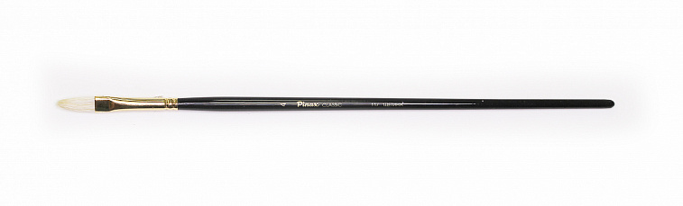 Кисть щетина №4 плоскоовальная Pinax "Classic 117" длинная ручка  606x758