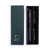 Набор Ручка перьевая Малевичъ с конвертером, перо EF 0,4 мм, + 2 картриджа (индиго, черный), цвет: ф