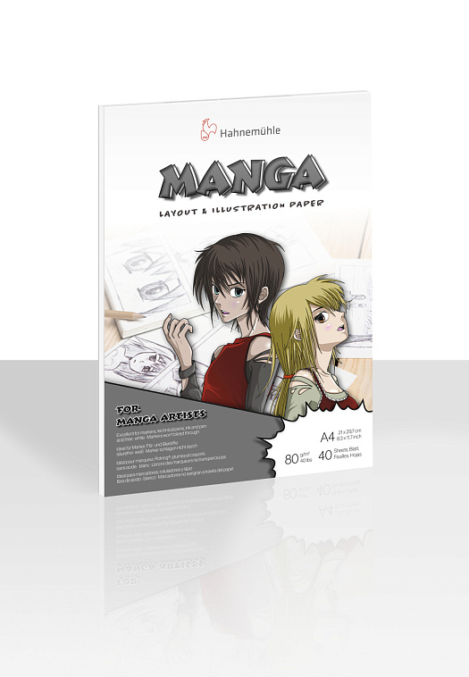 Альбом-склейка Hahnemuhle Manga&Illustration, 80г/м2, А4, 40 л 606x758