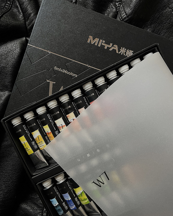 Набор акварели MIYA W7 24 цвета, туба 5 мл 606x758